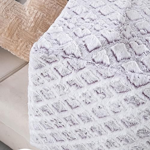 Miniatura 13 de DaDalogy Bedding - Funda para puf otomano de piel sintética [sin relleno] – Rosa Coral Baby Peach | Geométrico brillante, suave y acogedor con Baby