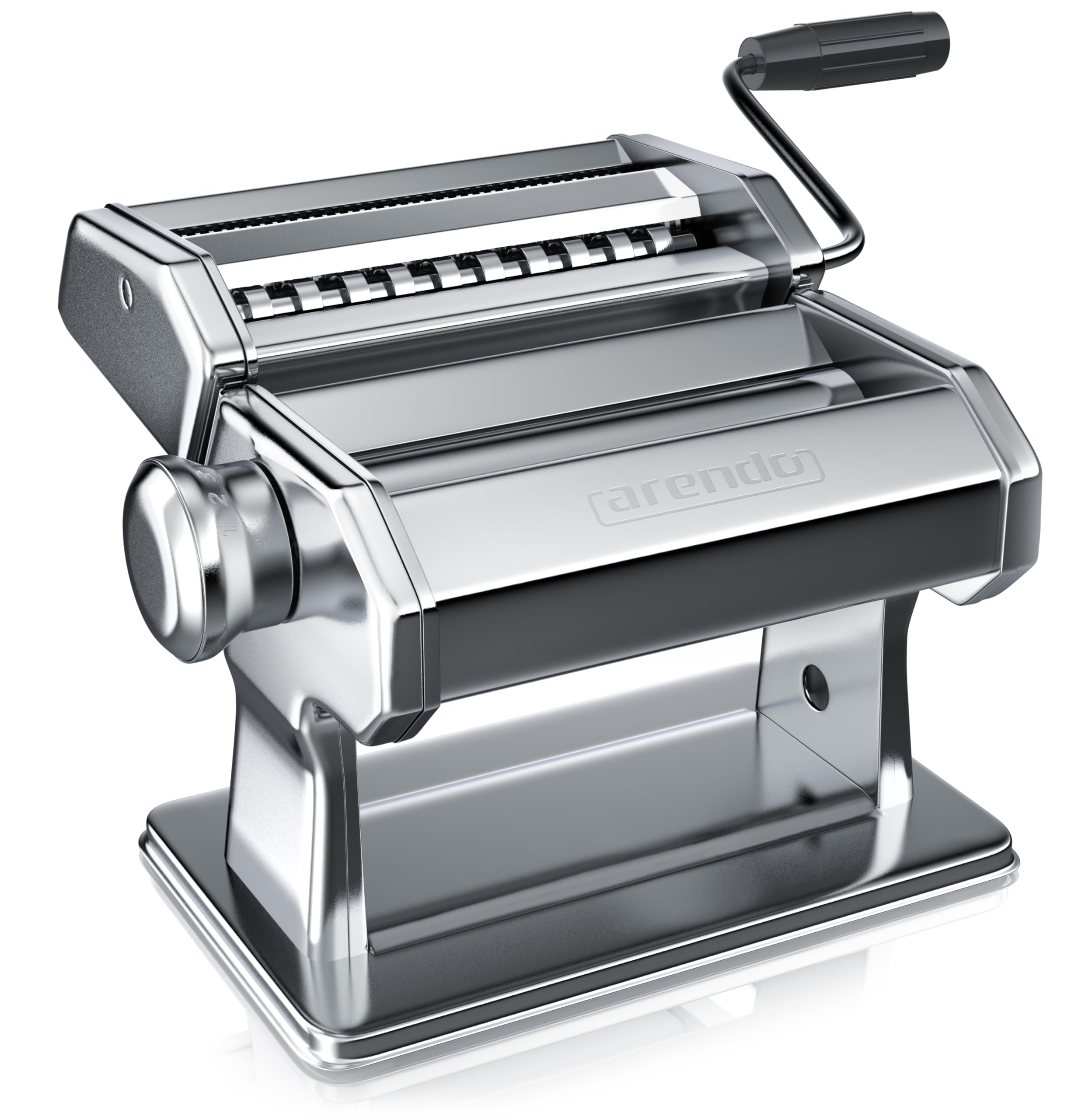 Macchina per la Pasta Acciaio INOX, Macchina Della Pasta Sfoglia, Pasta Maker, Pressa per pasta, Pasta Fresca Macchina per la pasta 7 Regolazioni, Lasagne Fettuccine Tagliolini Spaghetti Tagliatelle