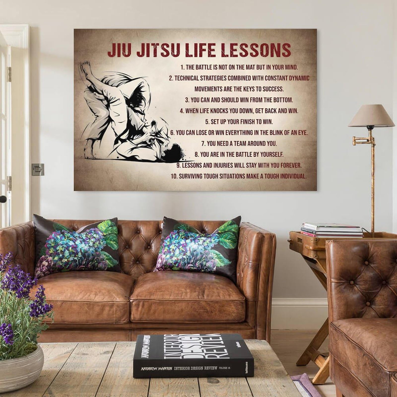 Amazon.com: Jiu Jitsu Life Lessons Wall Art Poster Bedroom Prints