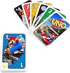 Mattel Games UNO Mario Kart Card Game for Kids, Adults, Families & Parties with Special Rule for 2 to 10 Players