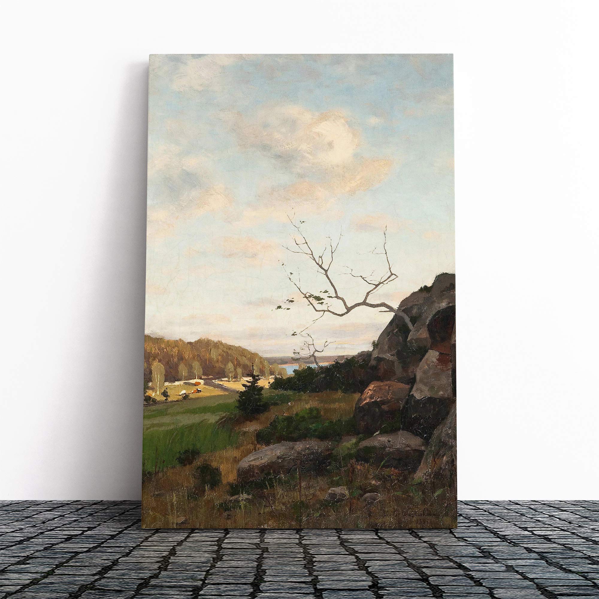 Victor Westerholm Landscape Canvas Print | Gallery Wrapped 30mm Frame Wall Art | 30x20 inches | Ready to Hang | Modern Landscape Picture | Living Room Bedroom Lounge Office