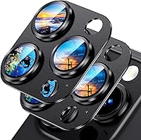 Vista 29 de Uyiton Protector de lente de cámara compatible con iPhone 17, no es fácil de romper, fuerte absorción, compatible con fundas, cubierta de pantalla