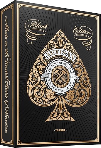 Artisan Playing Cards juego de naipes (negro)