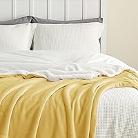 Vista 26 de Bedsure Manta de tamaño King de vellón sherpa para la cama, gruesa y cálida para el invierno, suave y mullida, grande, color lino, 108 x 90 pulgadas