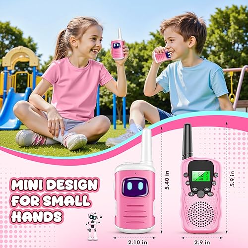 Miniatura 12 de Juguetes para niños de 3 a 8 años: comedyfun Mini Robots Walkies Talkies Paquete de 2 regalos de Navidad y cumpleaños para niños de 3, 4, 5, 6, 7, 8