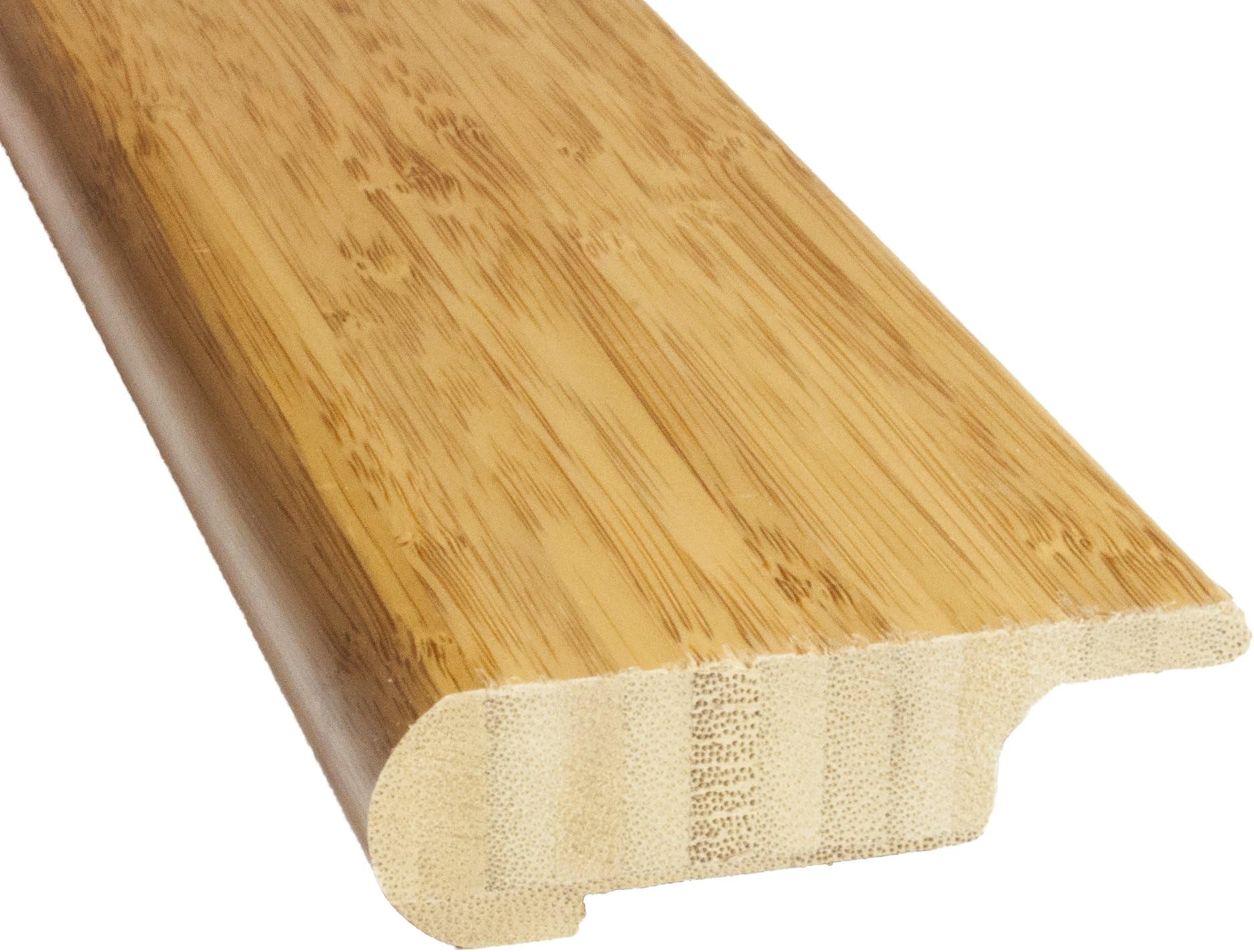 Boedika 9-56802 100-percent bamboo, Stair Nose Overlap, 76-Inch x 3 1/2-Inch x 5/8-Inch, Vertical Grain Carbonized, 2-Pack