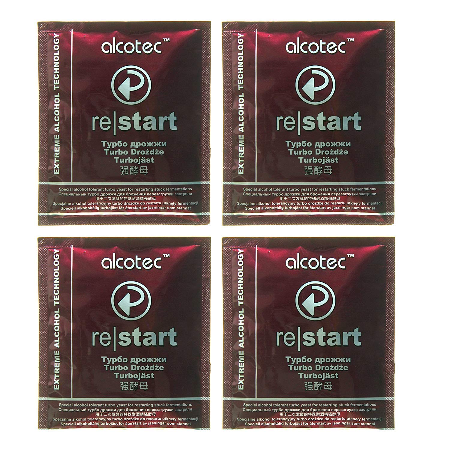 AlcotecReStart Turbo Yeast (Pack of 4)