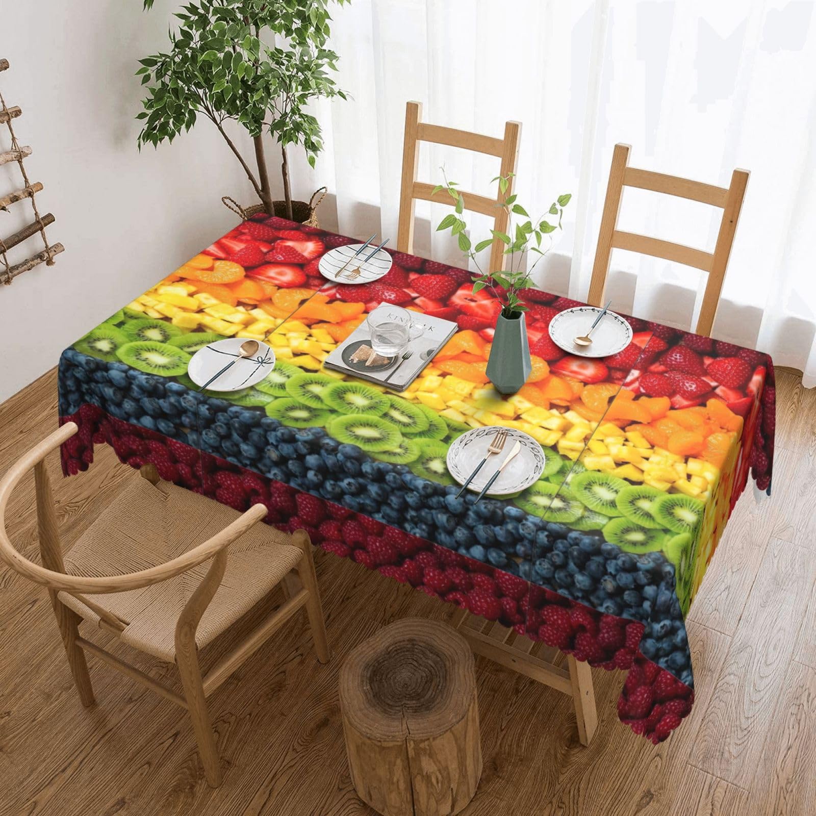 Nappe rectangulaire en tissu résistant pour protéger vos tables de pique-nique