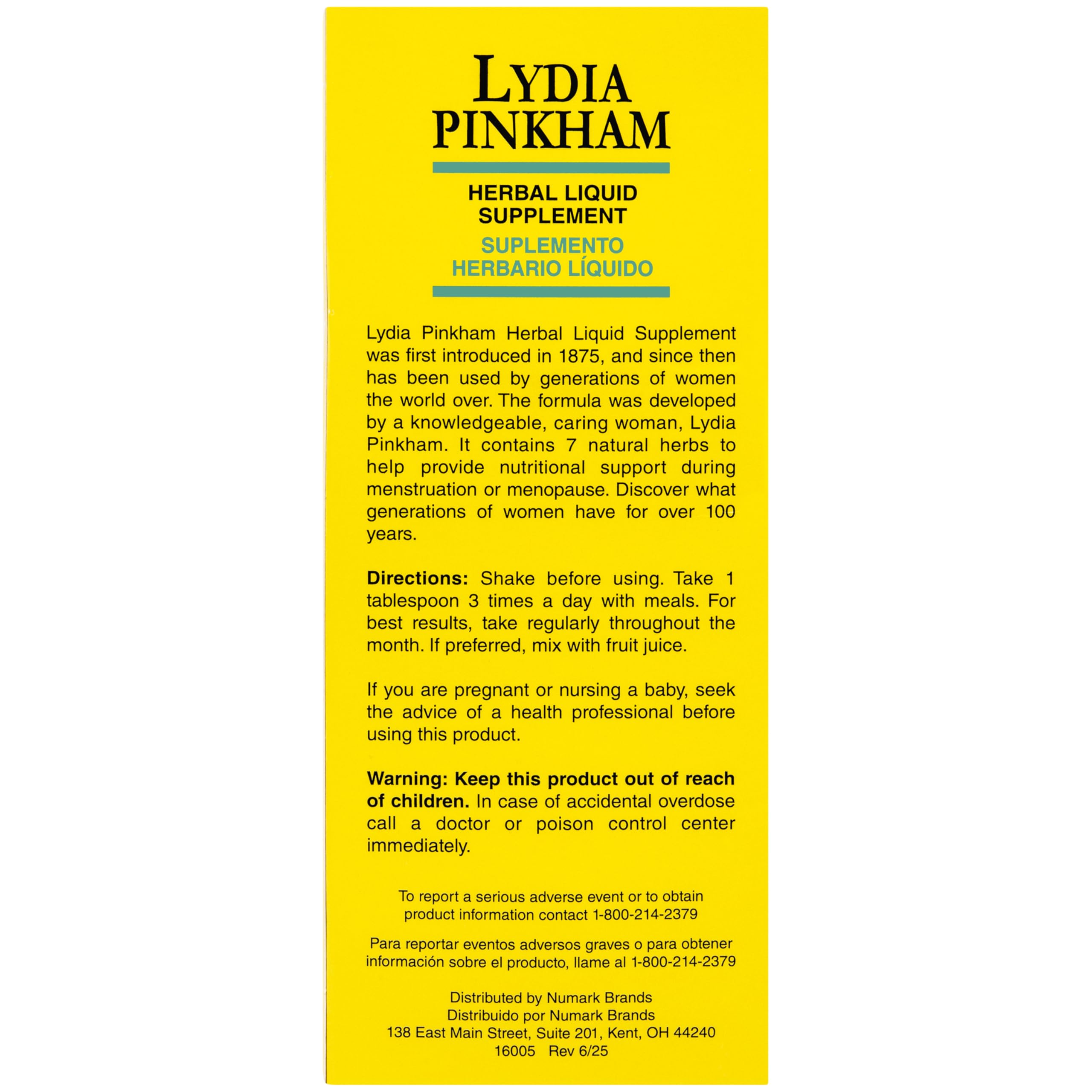 Lydia Pinkham Liquid Supplement for Menstruation & Menopause Support, 8oz — Amazon image 4