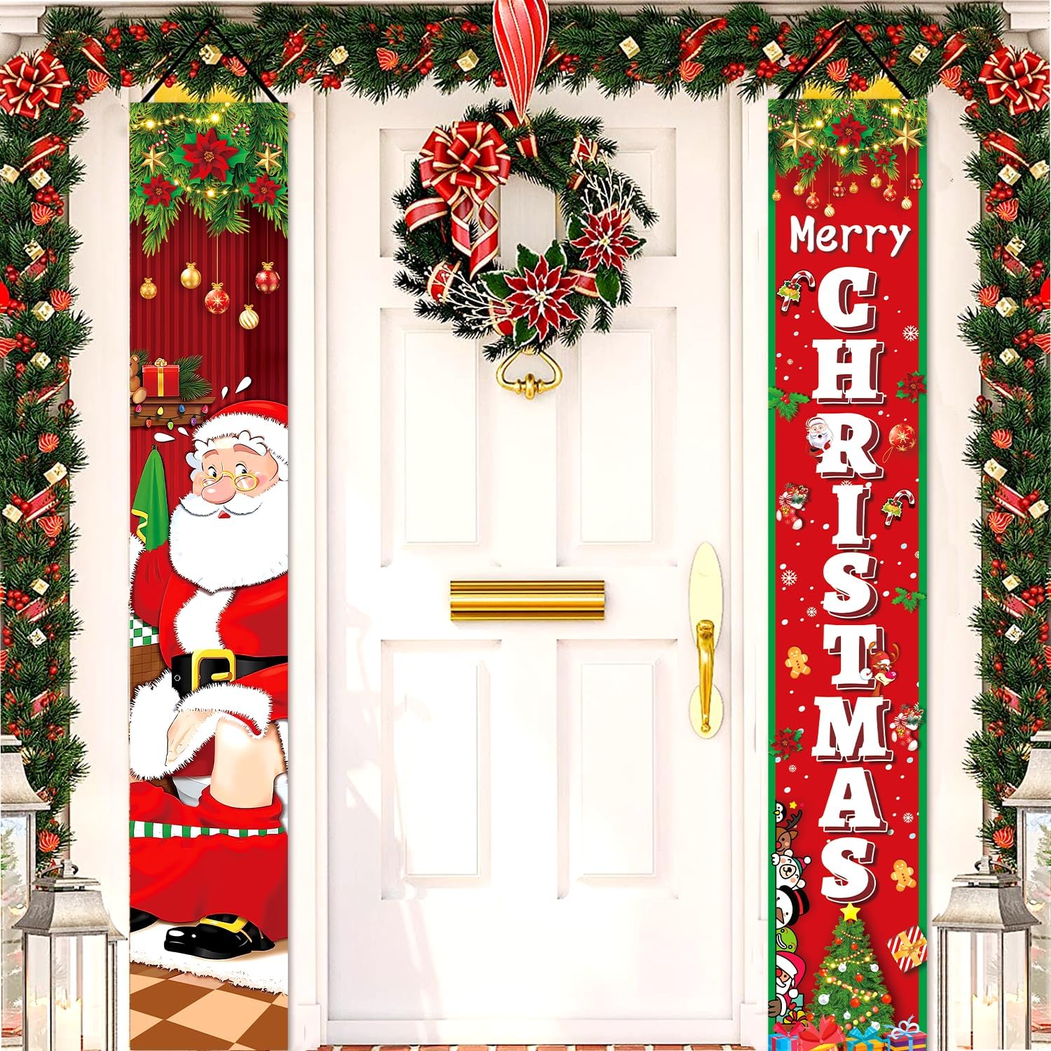 Funny Christmas Decorations, 71" X 12" Funny Christmas