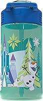 Vista 6 de Zak Designs Disney Frozen 2 - Cubierta de boquilla para niños y asa de transporte integrada hecha de plástico, diseño de botella de agua a prueba