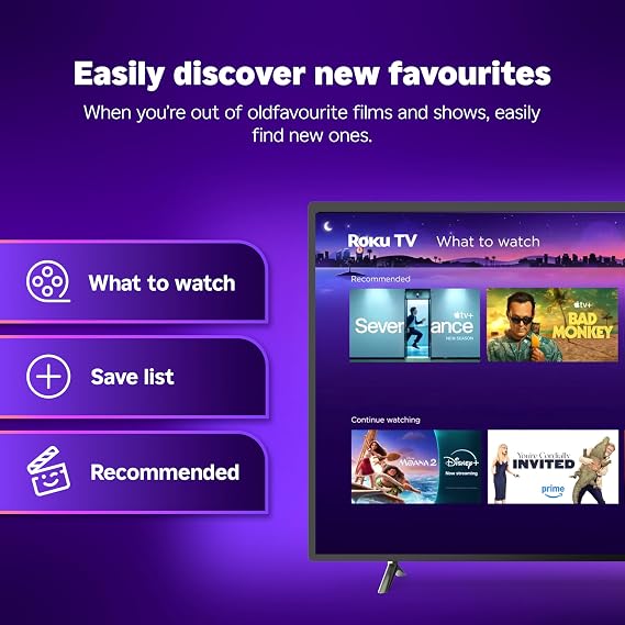 Roku® Streaming Stick™ Plus 2025 – 4K and HDR Roku Streaming Device for TV with Voice Remote – Free and live TV