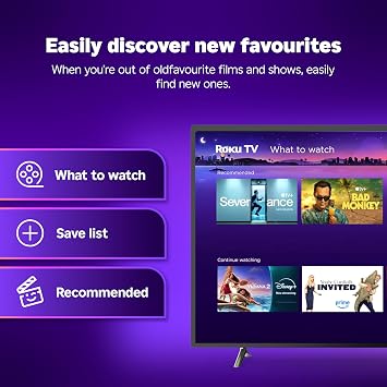 Roku® Streaming Stick™ Plus 2025 – 4K and HDR Roku Streaming Device for TV with Voice Remote – Free and live TV