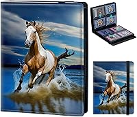 Vista 26 de Carpeta de tarjetas para Pokemon Mtg Yugioh TCG Béisbol Deportes Tarjetas de intercambio Libro Carpeta de 4 bolsillos de carga lateral 2160 Tarjetas