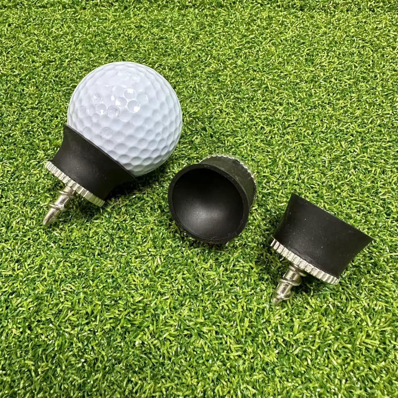 3 Pack Golf Ball Grabber for End of Putter, Suction Cup Golf Ball Retriever, Screw-in Golf Ball Pick Up Tool for Quick Installation
