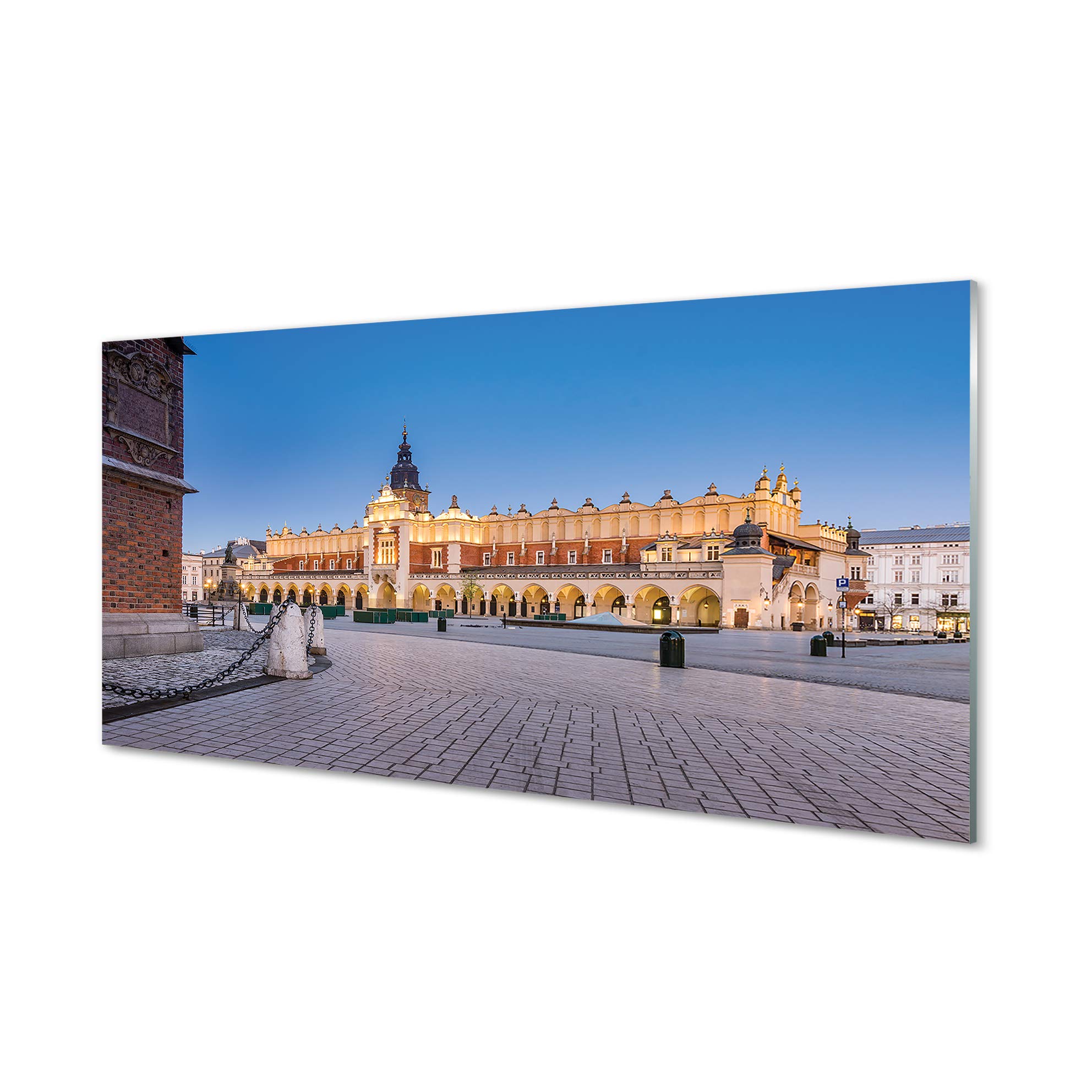 Crédence adhésive en verre trempé 100x50 cm avec image de sunset pour salle