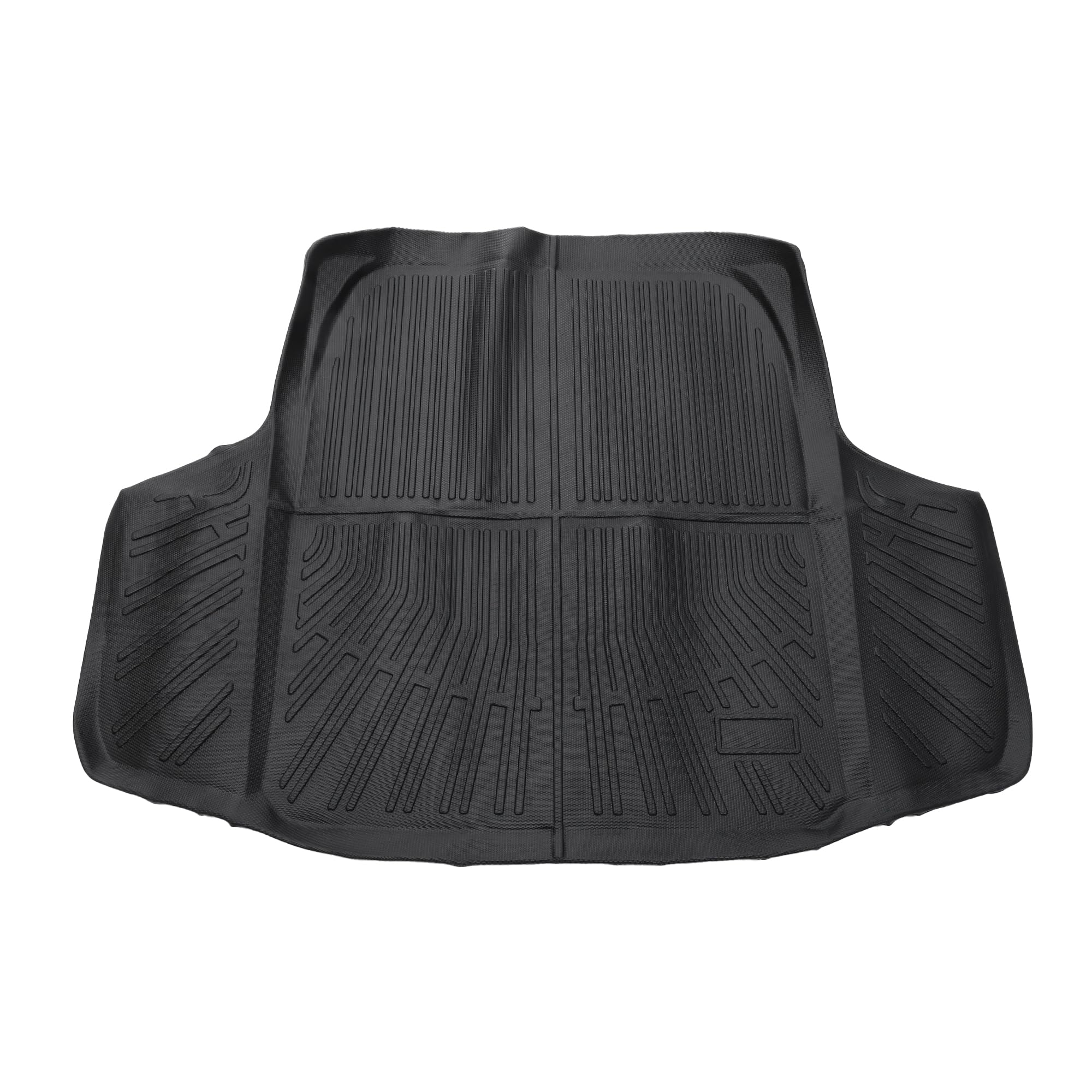 cargo liner trunk mat trunk cargo luggage boot tray mat for honda accord 2023 2024 black tpe 1 pc flat face stripe pattern rear anti-slip