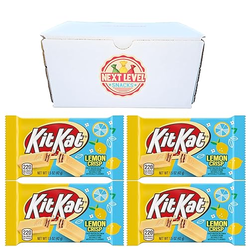 Kit Kat Lemon Crisp - Oblea de edición limitada con sabor a limón, paquete de 4 barras de 1.5 onzas disponible en Yaxa Venezuela