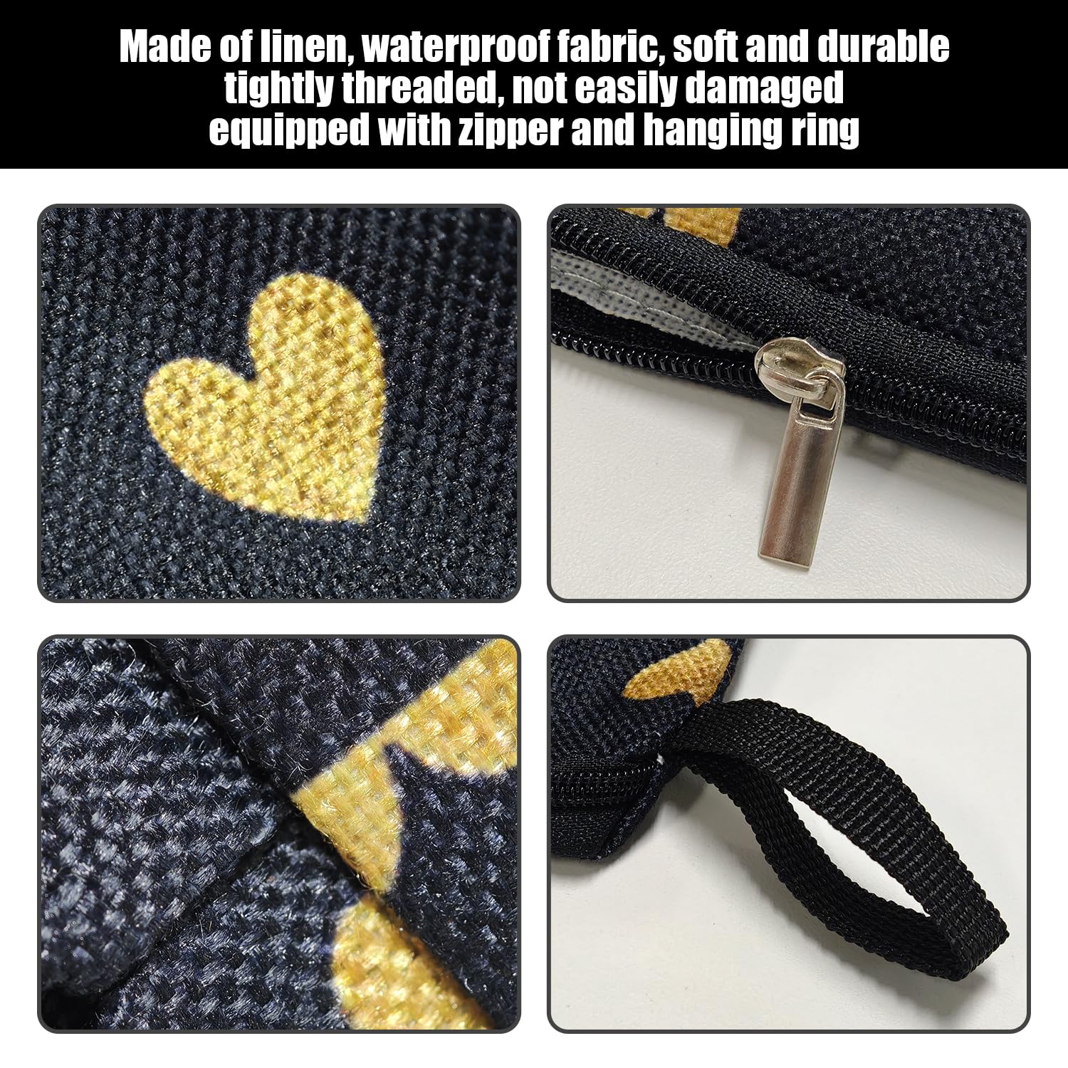 Borsa Per Cosmetici Stampata A Forma Di Cuore Da 2 Pezzi, Borsa Per Cosmetici Da Viaggio Portatile, Mini Borsa Per Cosmetici, Portamonete Con Cerniera, Borsa Per Articoli Da Toilette