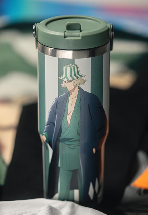 Bleach Kisuke Urahara Anime Tumbler with Lid, 30 Oz, Stainless Steel