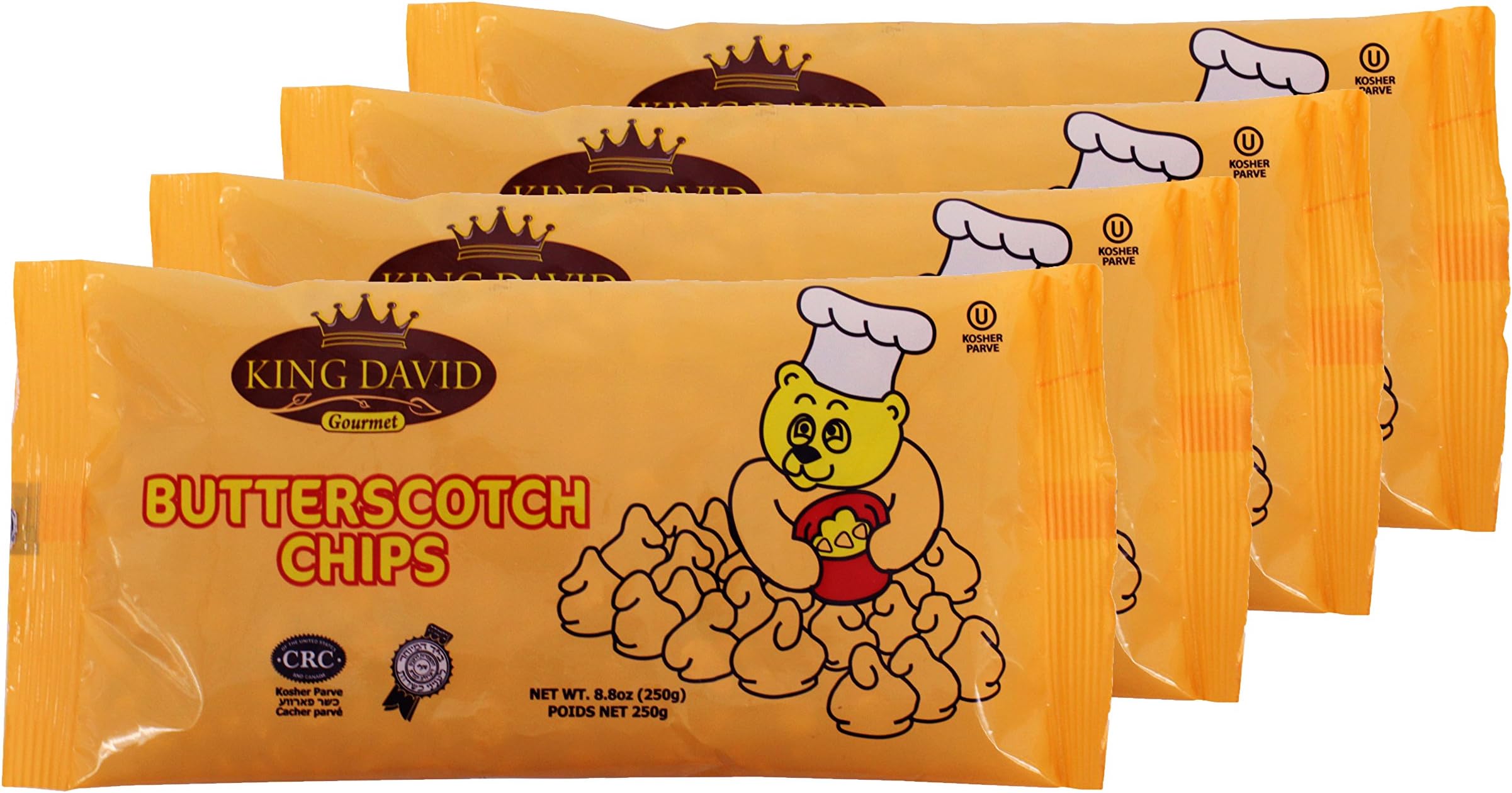 Vegan Butterscotch Chips Non-dairy Lactose Free Kosher, 8.81 Ounce (Pack of 4)