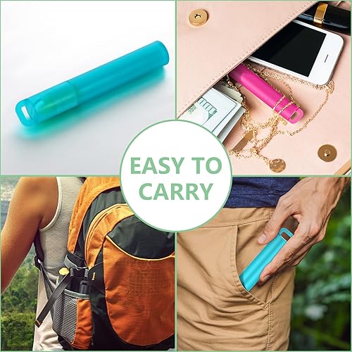 Miniatura 6 de Gejoy Paquete de 12 pajitas de metal reutilizables plegables de acero inoxidable con estuche de plástico, punta de silicona y cepillo de limpieza,