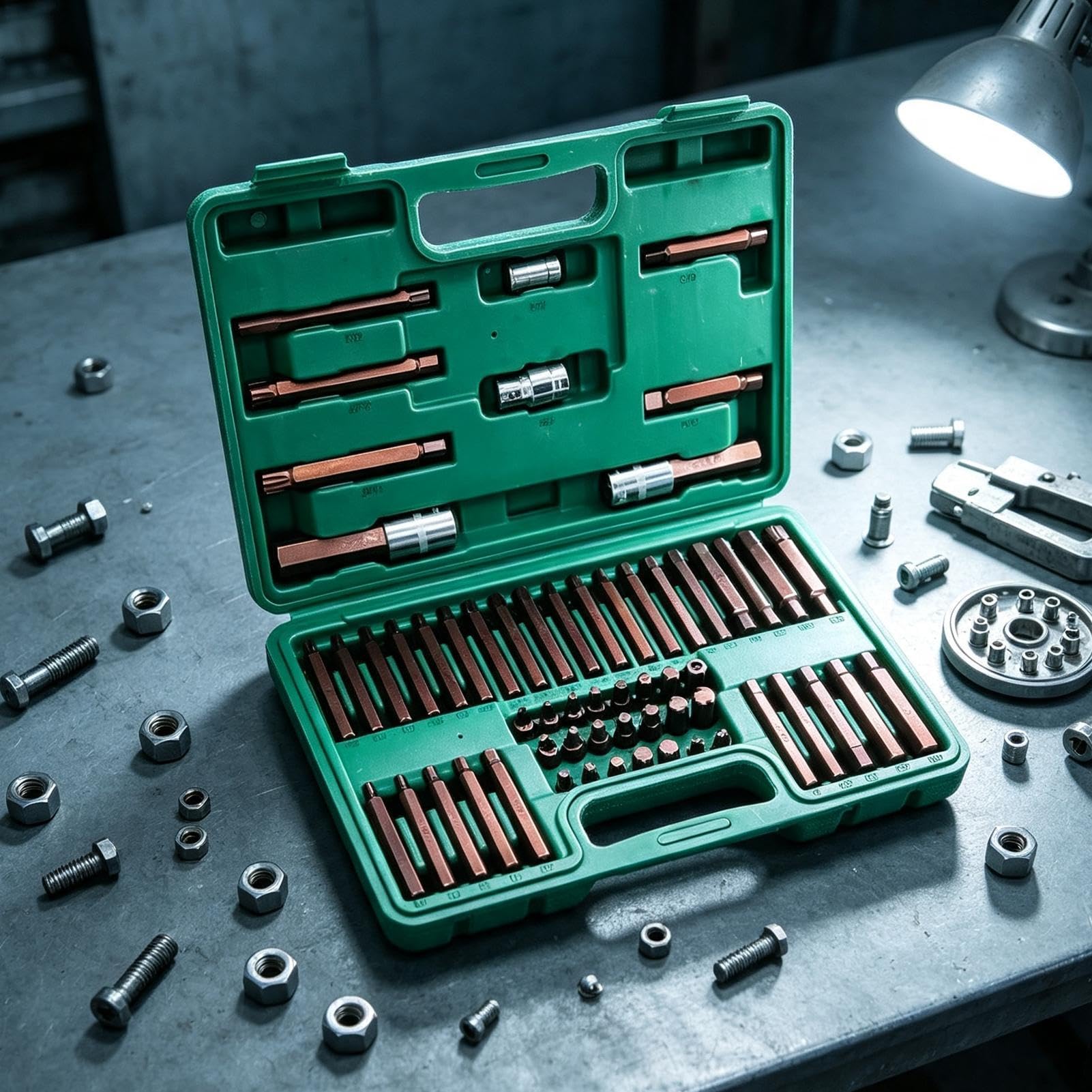 Zestaw Nasad Do Klucza Dynamometrycznego Komplet bitów napędowych do | Komplet Nasad Dynamometrycznych Z Grzechotką Dla Mechaników, Techników, Do Domowego Warsztatu, Garażu I