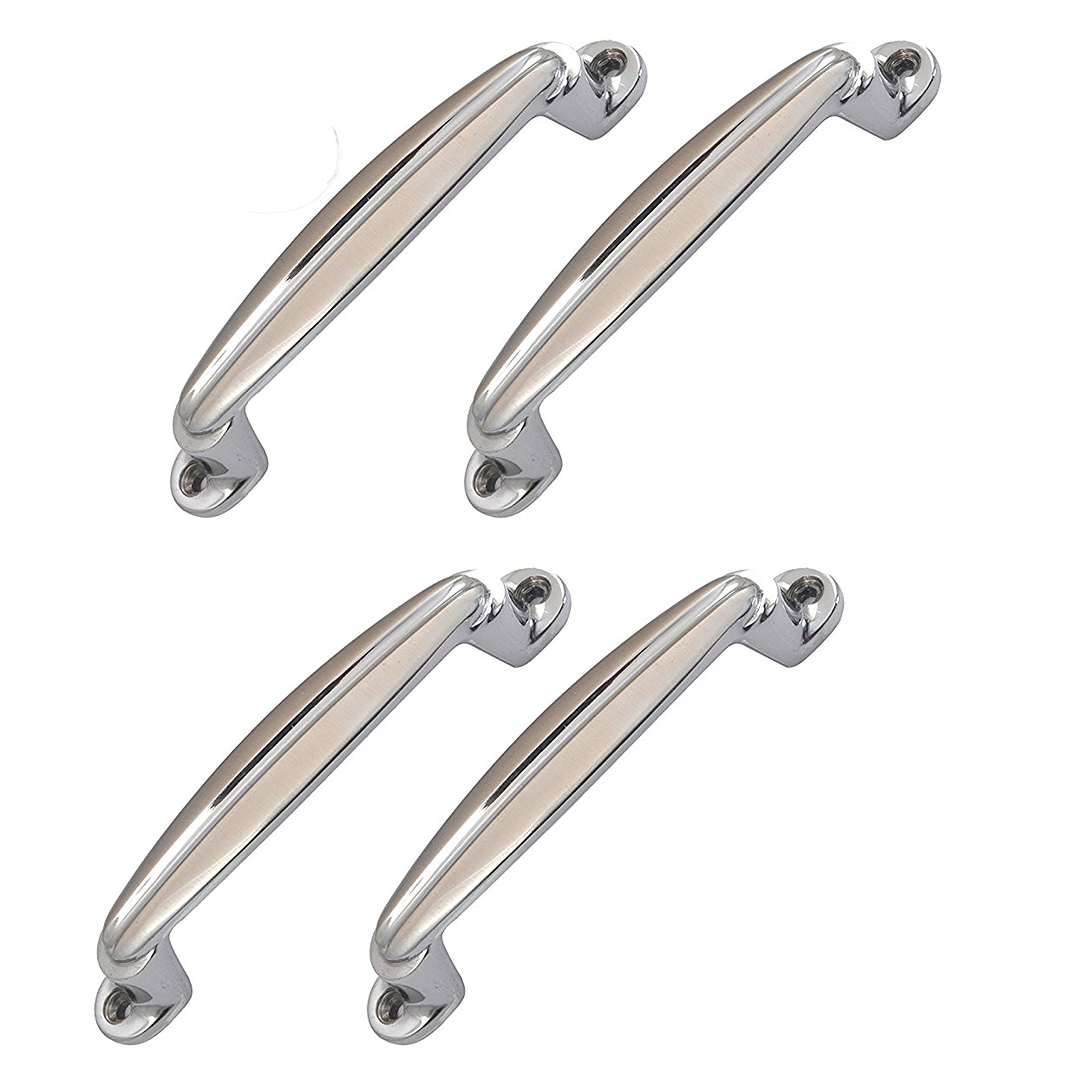 Klaxon Align Brass Door Handle (Silver, 6 Inches) - Pack of 4 (B01J3VA3CG) Amazon Price History, Amazon Price Tracker