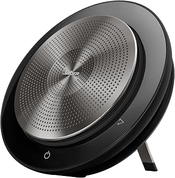 Jabra Speak 750 UC Wireless Bluetooth Speakerphone with Link 370 USB Adapter Portable Conference Speaker for Holding Meetings Anywhere with Premium Audio - Certified for Zoom & Google Meet