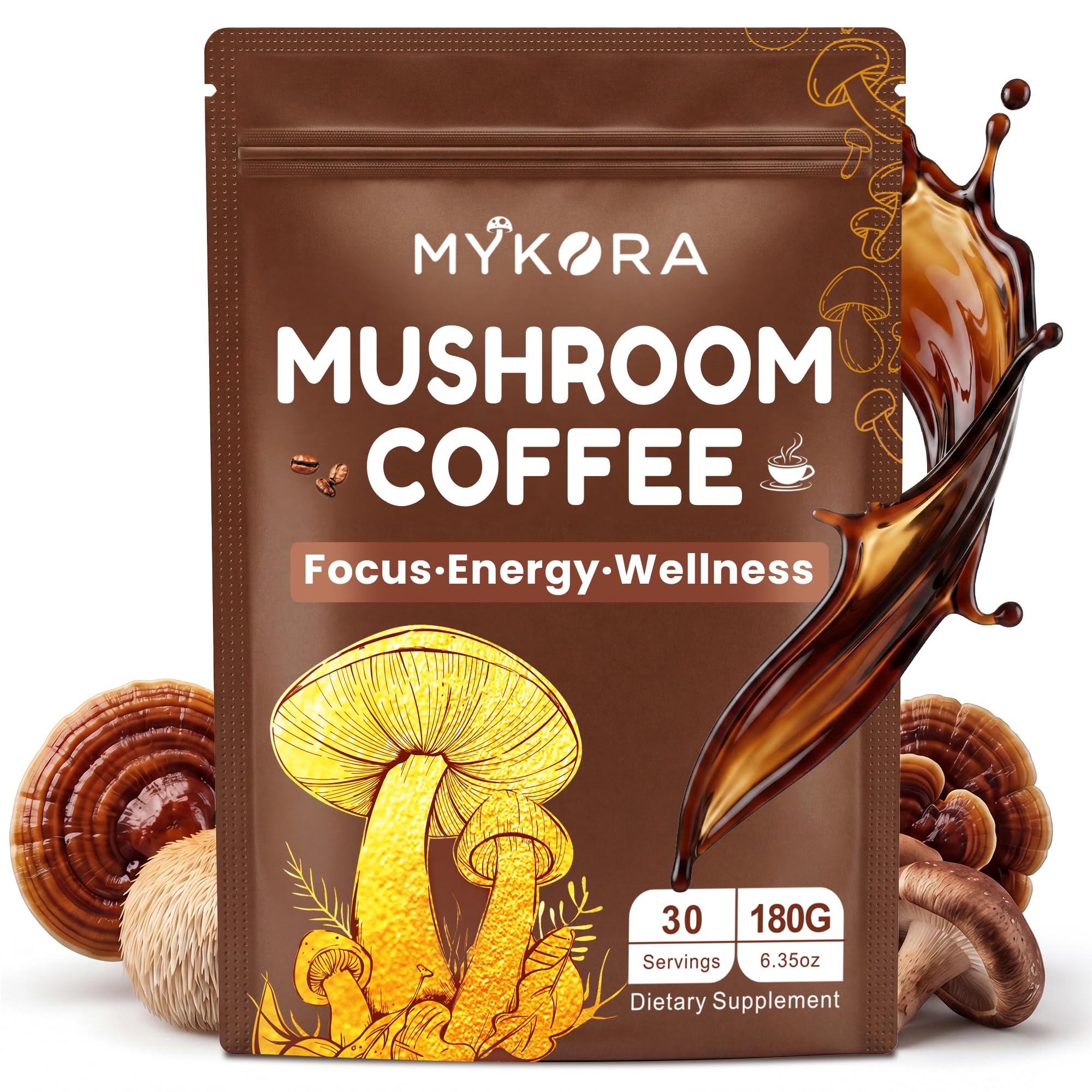 Amazon.com : Mushroom Coffee 2000mg, Organic Instant Coffee with 6