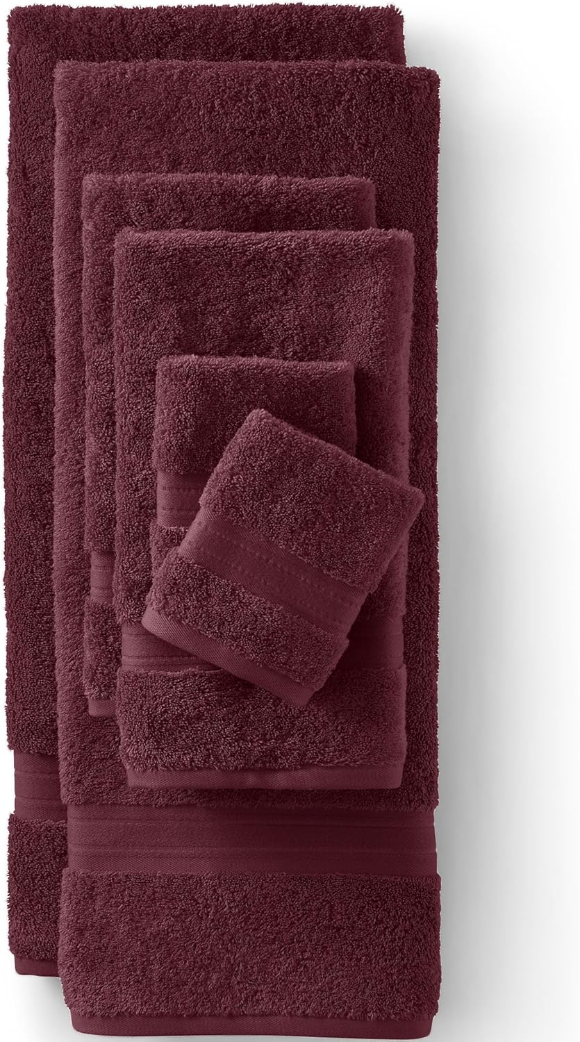 Burgundy Heavyweight Supima Cotton Plush Bath Towel