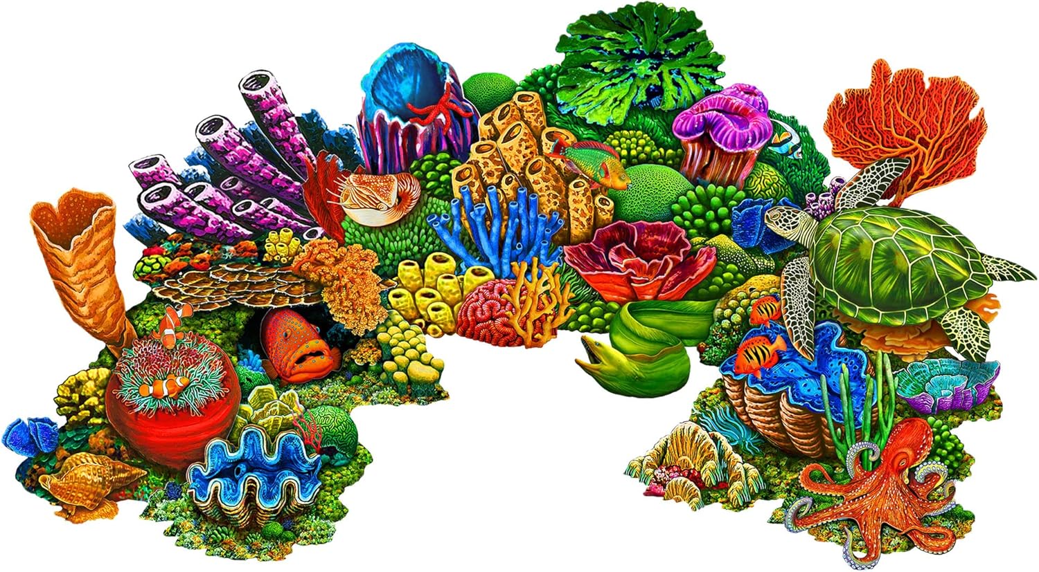 Coral Reef A Porcelain Swimming Pool Mosaic (58" x 33")