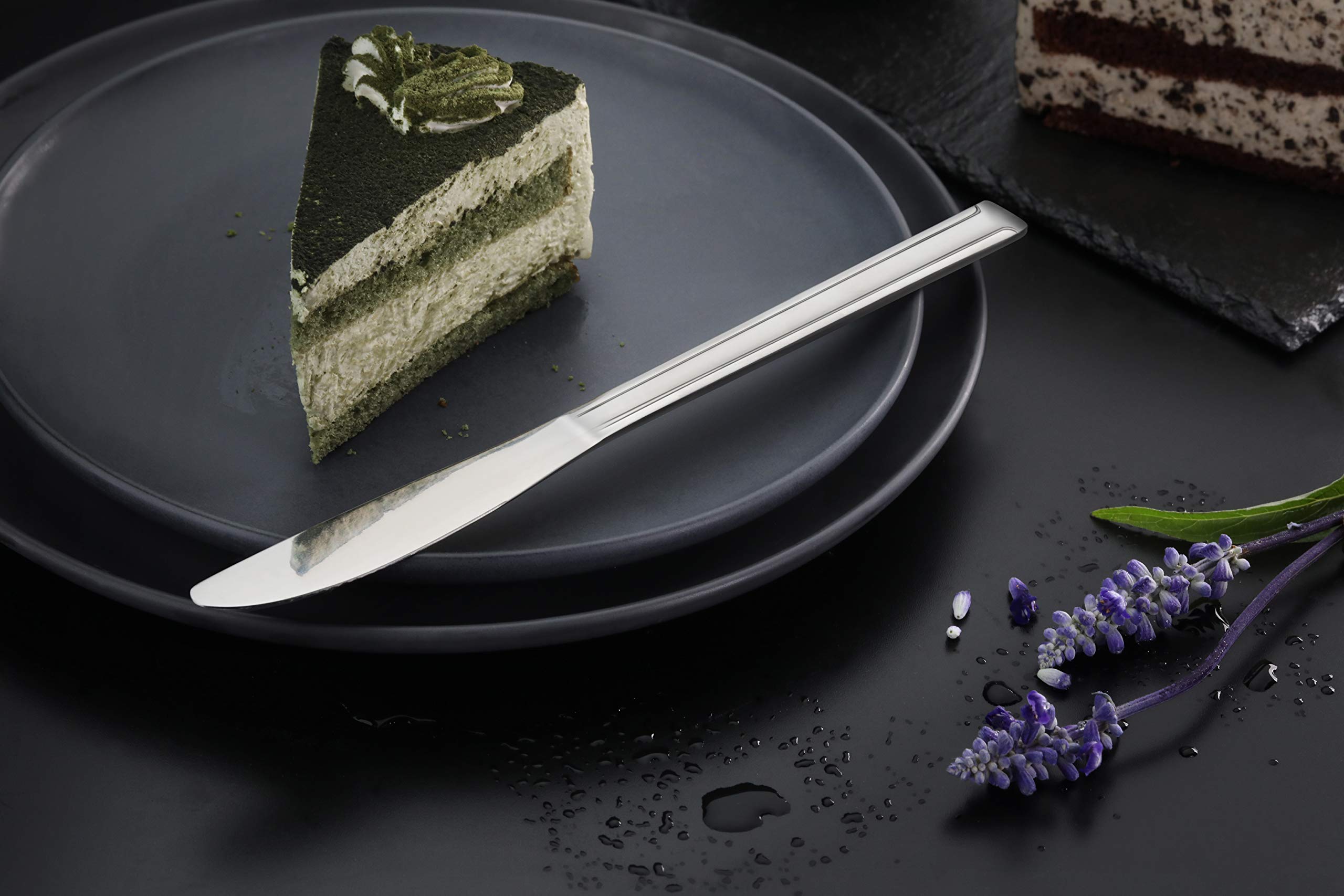 Nueva estrella de la Restauración 58802 dominio patrón de acero inoxidable Cena Cuchillo, 8.2-inch, juego de 12