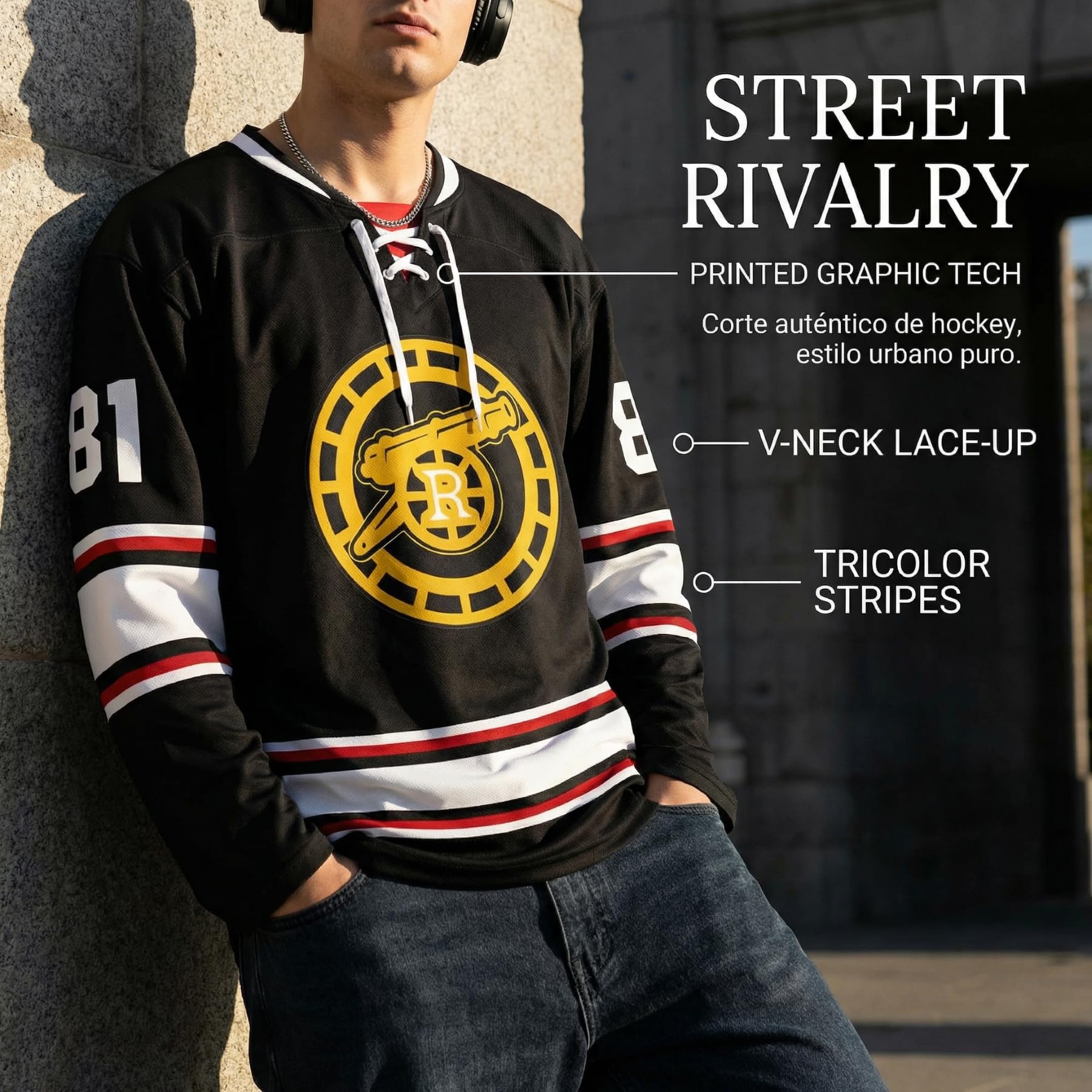 Sudadera de Hockey Heated Rivalry Rozanov 81 Hollander 24 Jersey Cuello Cordones Manga Larga Unisex Streetwear