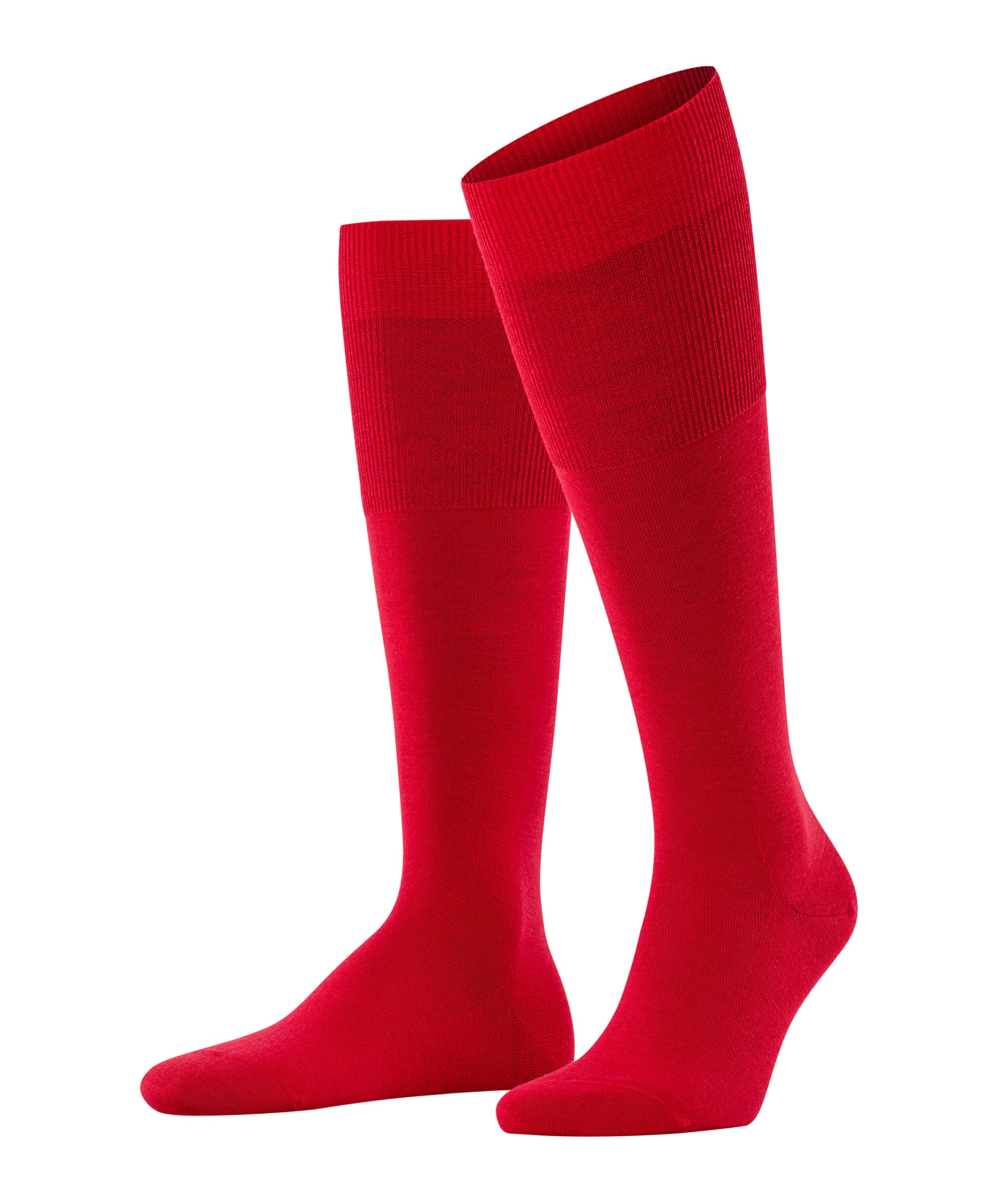 Falke Men's Red Scarlet 8120 Airport M Kh Wool Cotton Long Plain 1 Pair Knee-High Socks, 11.5-12.5