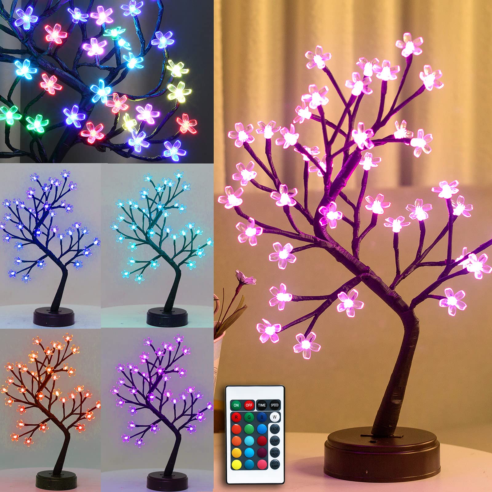 Buy Vimlits RGB Cherry Blossom Tree Light with Remote Control 16 Color