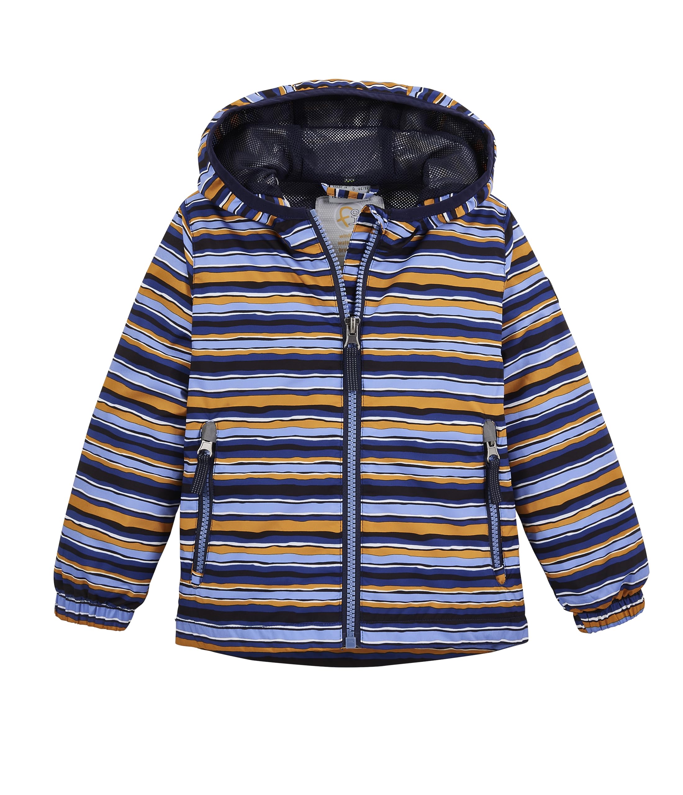 first instinct by killtec - FIOS 56 MNS JCKT, Chaqueta funcional con capucha/chaqueta para niños impermeable Unisexo, hellbraun,
