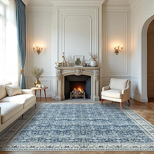 Miniatura 22 de Alfombra abstracta moderna de 3 x 5, antideslizante, resistente a las manchas, lavable, con respaldo de goma, alfombra de suelo que no desprende