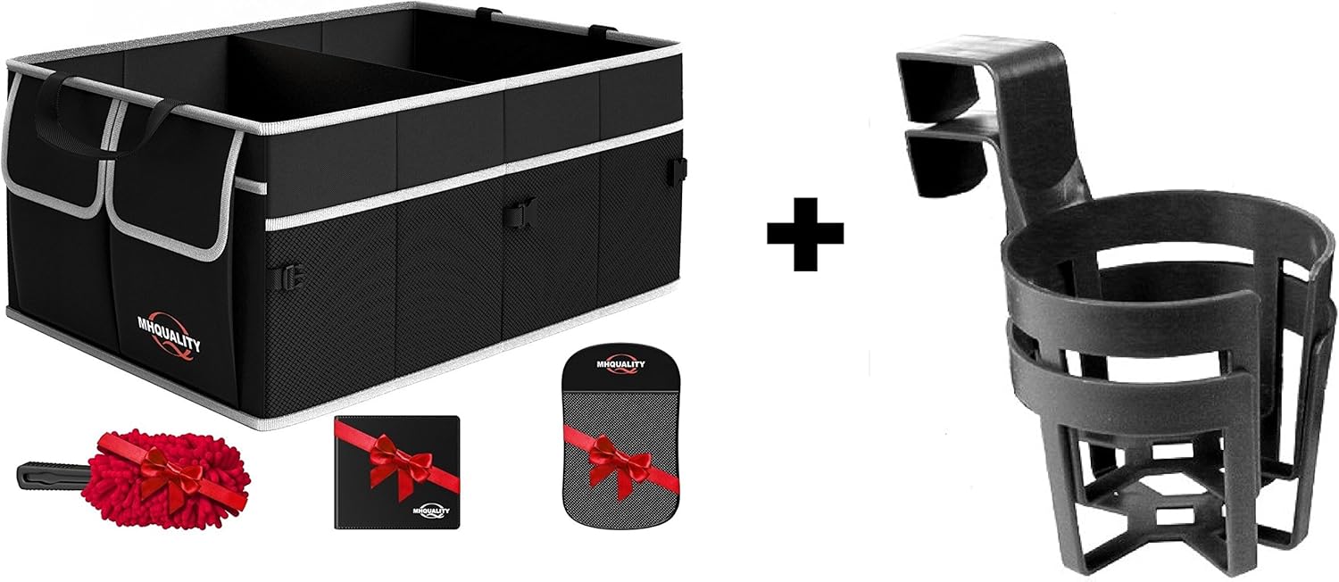 Mhquality Car Trunk Organizer Set, Includes Foldable