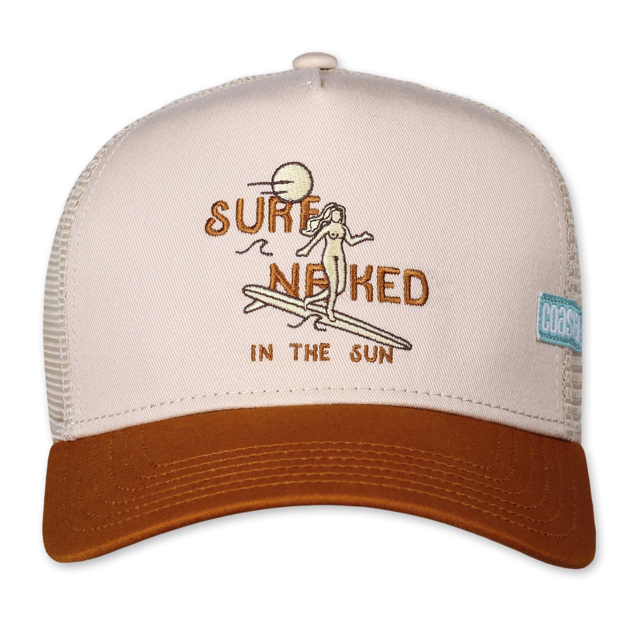 Coastal Surf Naked III Sand/Khaki Trucker Cap