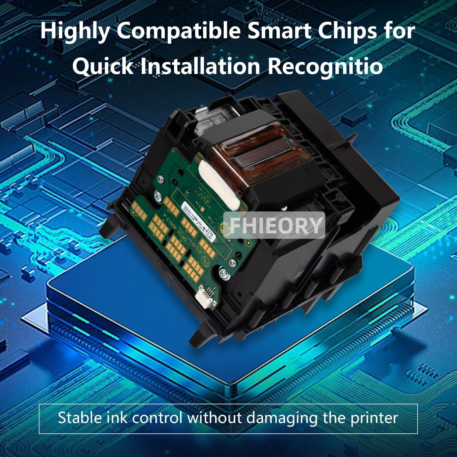 Testina di stampa 729 (F9J81A) compatibile con stampanti plotter HP DesignJet T830 MFP e T730 di grande formato, testina di stampa 729, kit di ricambio per stampanti HP, riconoscimento rapido dei chip