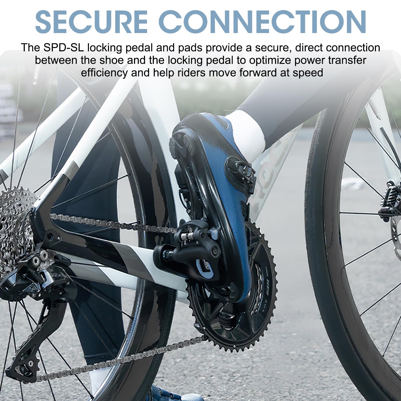 Guyode Rennrad Cleats Für Shimano SPD SL | 6° Floating Für 3-Bolzen Schuhe | Inkl. Montagezubehör