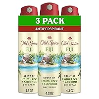 Vista 1 de Old Spice Dry Spray Antiperspirant Deodorant for Men, 24/7 Freshness, 24/7 Sweat & Odor Protection, Gentle on Skin with Skin Conditioners, Fiji with