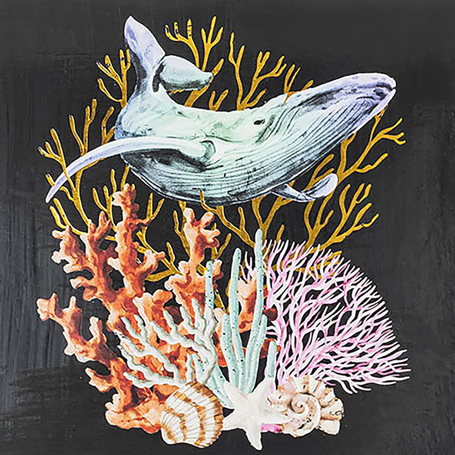 Brea Reese: Scratch Art Paper Pad - Under the Sea - 12 Sheets, 6 Guided Designs, Metallic Accents, Dual-Tip Stylus & Brush, 8x8 Pages, Adult Craft