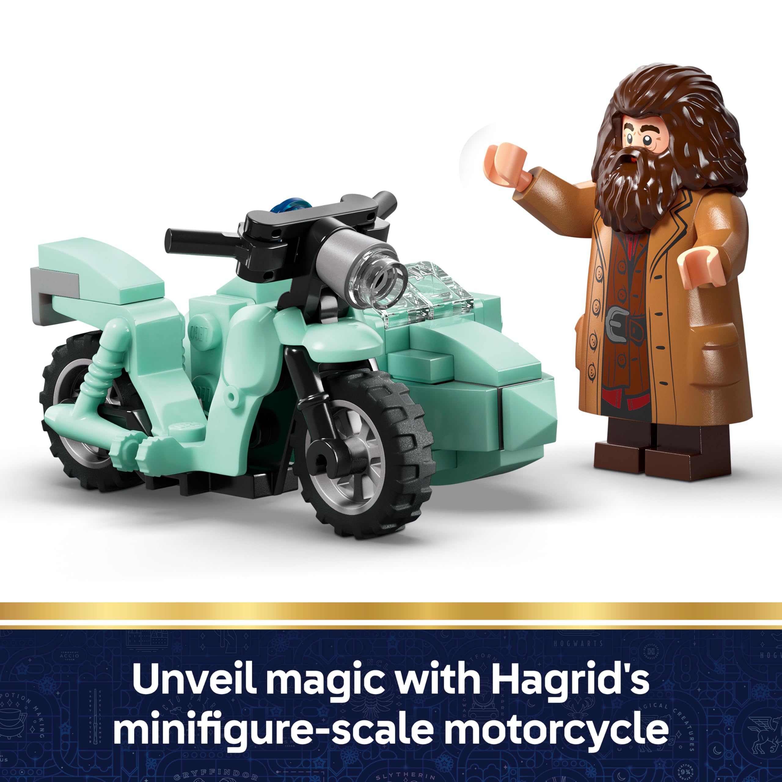 LEGO Harry Potter Hagrid & Harry's Privet Drive Escape, Motorbike Toy with 4 Minifigures incl. 2 Death Eaters - Image 3