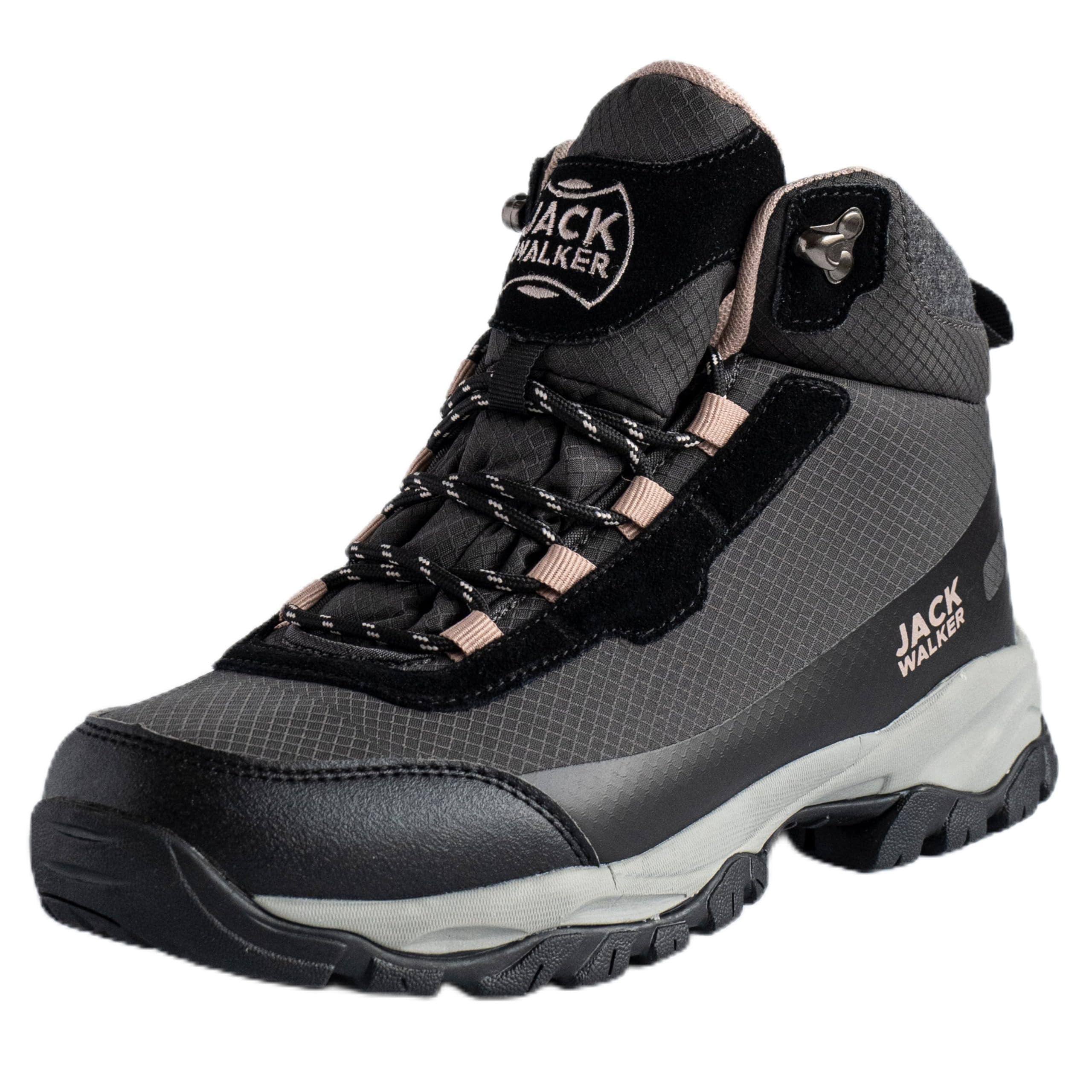 Jack WalkerWomen Waterproof Hiking Boots Lightweight Trekking Walking Shoes Pink JW4005