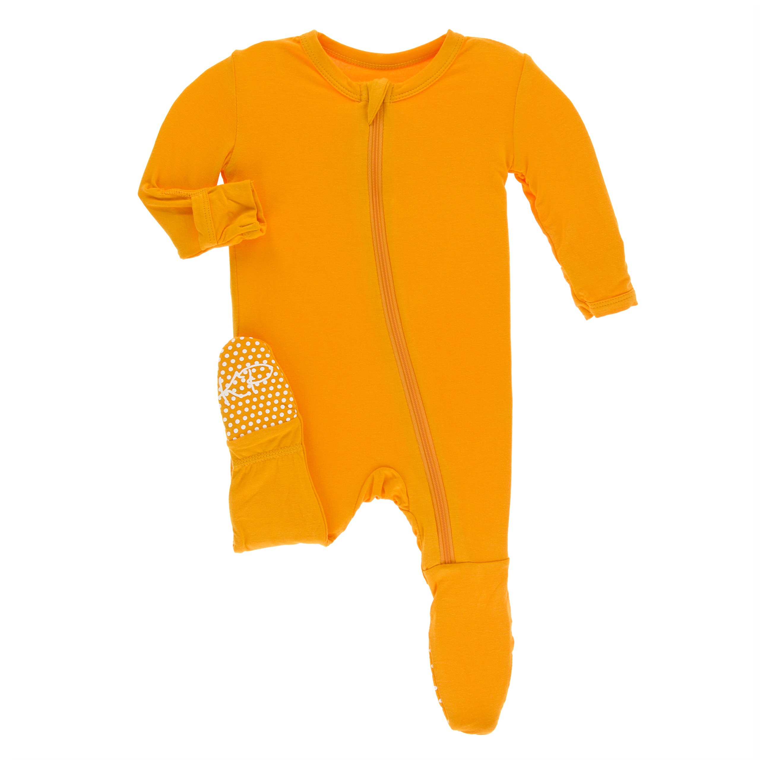 KicKee Pants Little Boys Print Footie with Zipper - Pond Leafy Sea Dragon, 12-18 Months — view 25