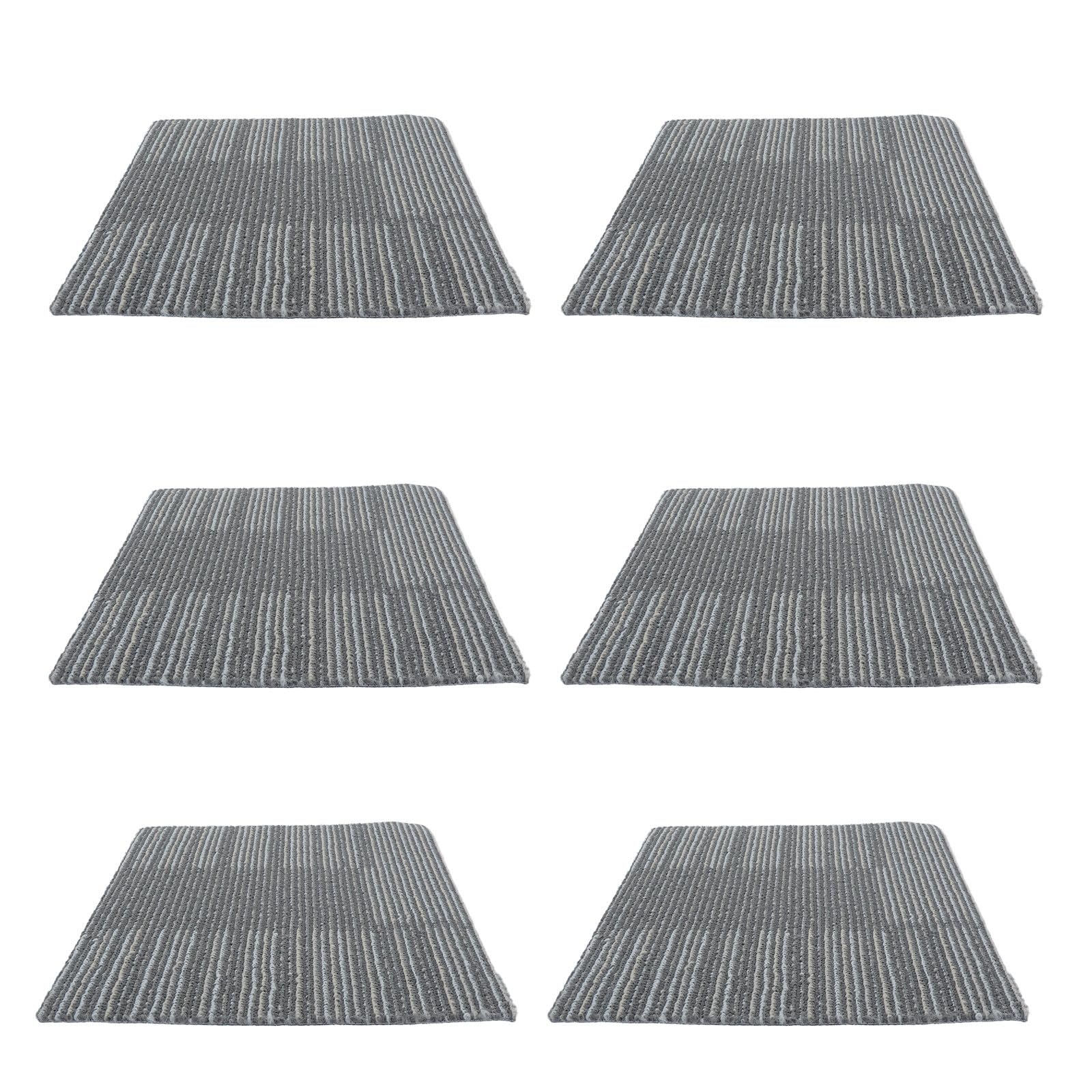 Dalles de moquette ignifuges 30x30 cm tapis de sol kaki auto-adhésif