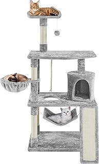 Topeakmart Cat Tower for Indoor Cats 63.5inch, Cat Furniture Condo with Scratching Posts as Kitten Activity Center