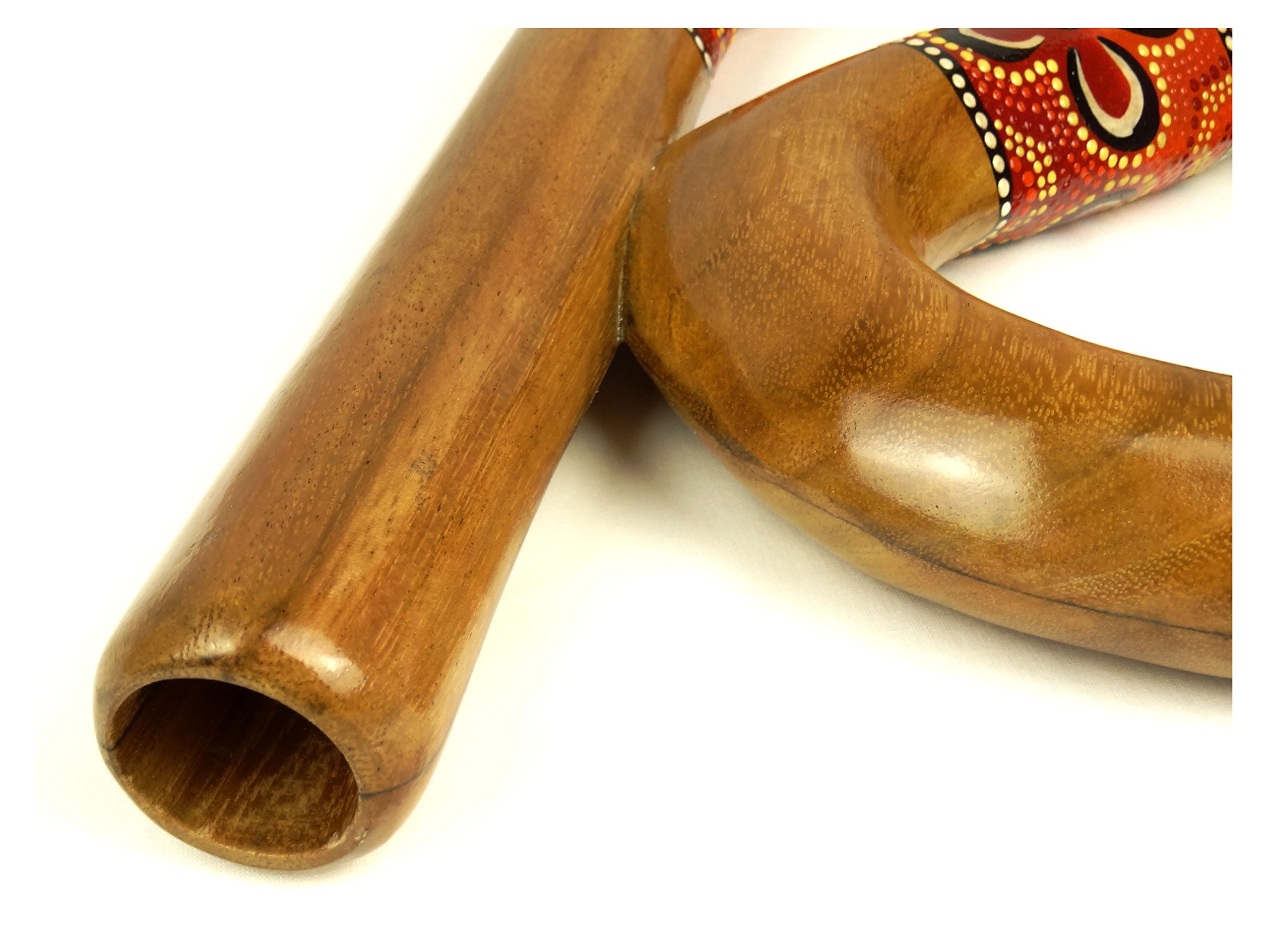 Didgeridoo Bois Suar Peint Spirale Artisanal Aborigène Spiral didjeridoo